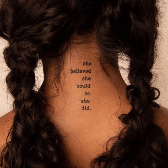 NEW. Conscious Ink She believed she could so she did Manifestation Tattoo - 3 - Picture 2 of 2